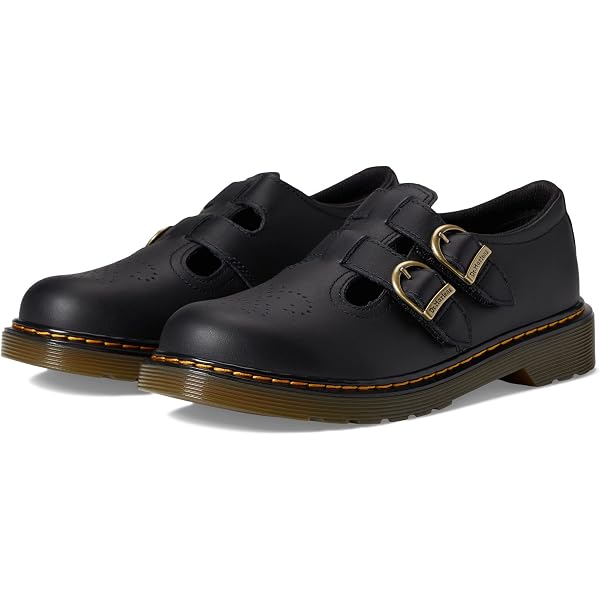 Dr. Martens 8065 Mary Jane, Black Virginia, UK 6 (US Women's 8) M
